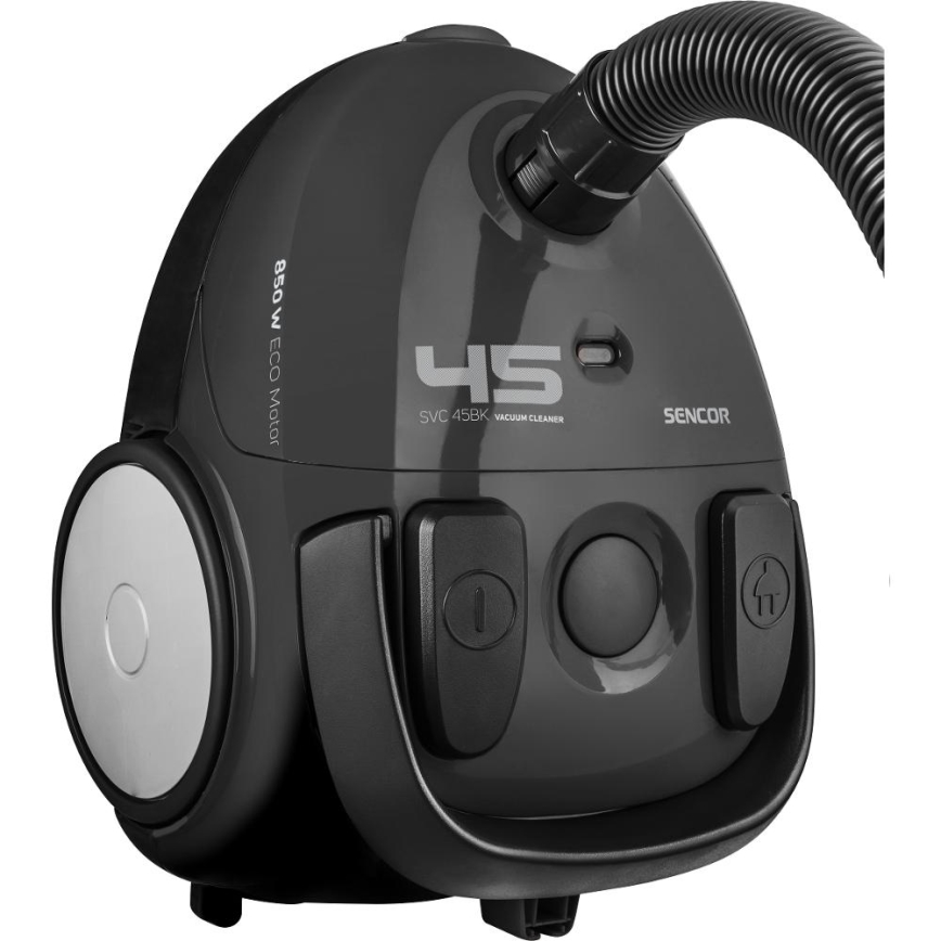 Sencor - Putekļu sūcējs ar maisu 1,5 l 850W/230V melna