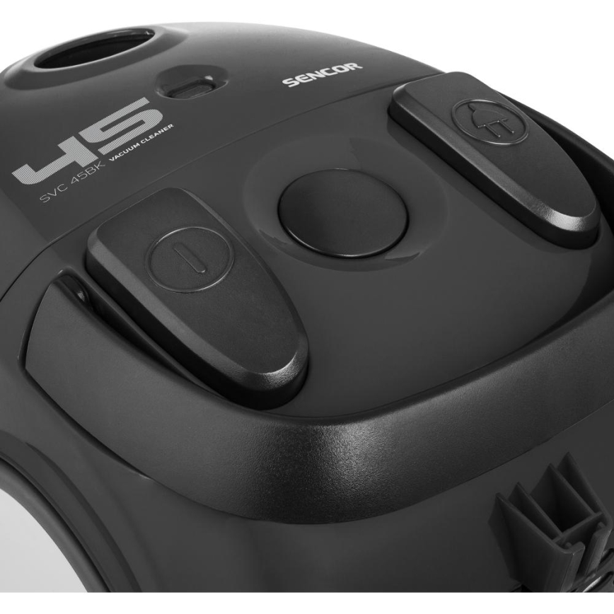 Sencor - Putekļu sūcējs ar maisu 1,5 l 850W/230V melna