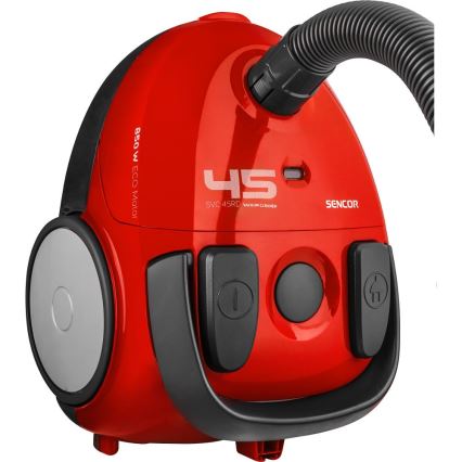 Sencor - putekļu sūcējs ar maisu 1,5 l 850W/230V sarkans/melns