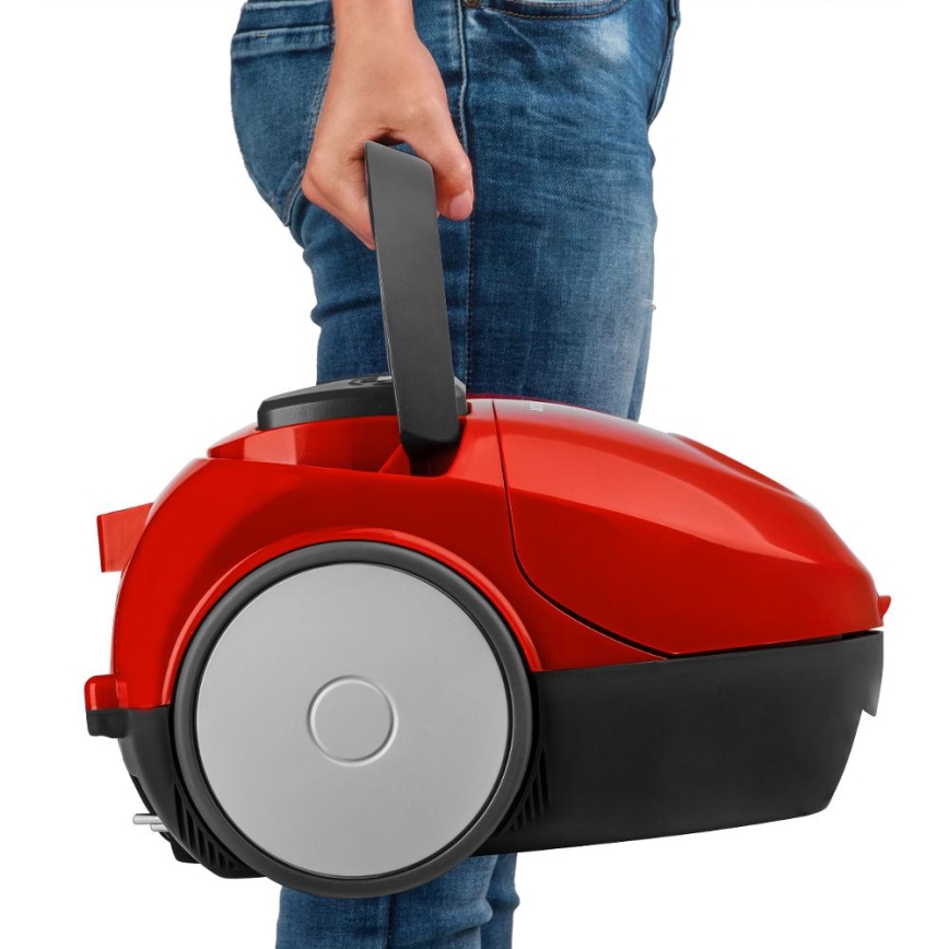 Sencor - putekļu sūcējs ar maisu 1,5 l 850W/230V sarkans/melns
