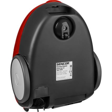 Sencor - putekļu sūcējs ar maisu 1,5 l 850W/230V sarkans/melns