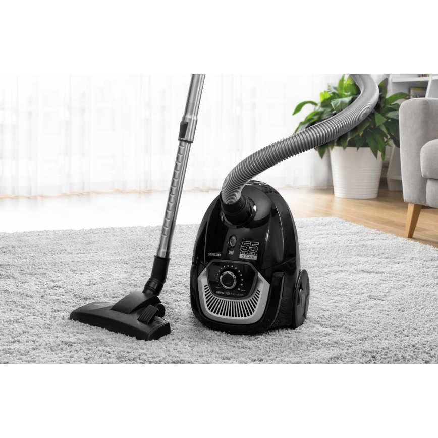 Sencor - Putekļu sūcējs ar maisu  2 l 700W/230V melns