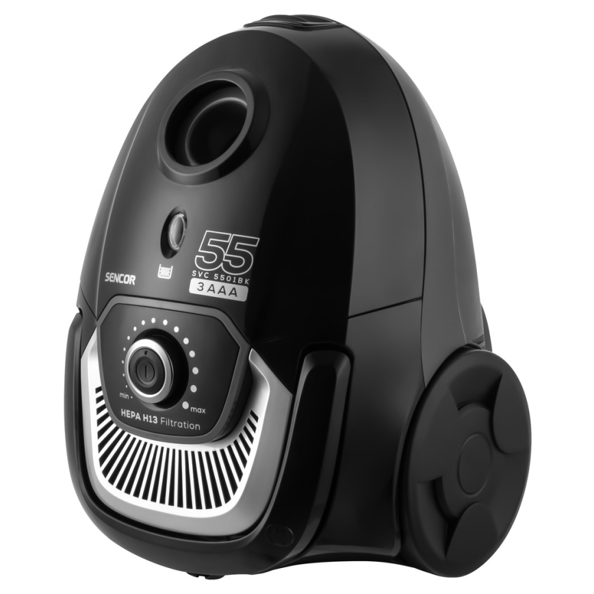 Sencor - Putekļu sūcējs ar maisu  2 l 700W/230V melns