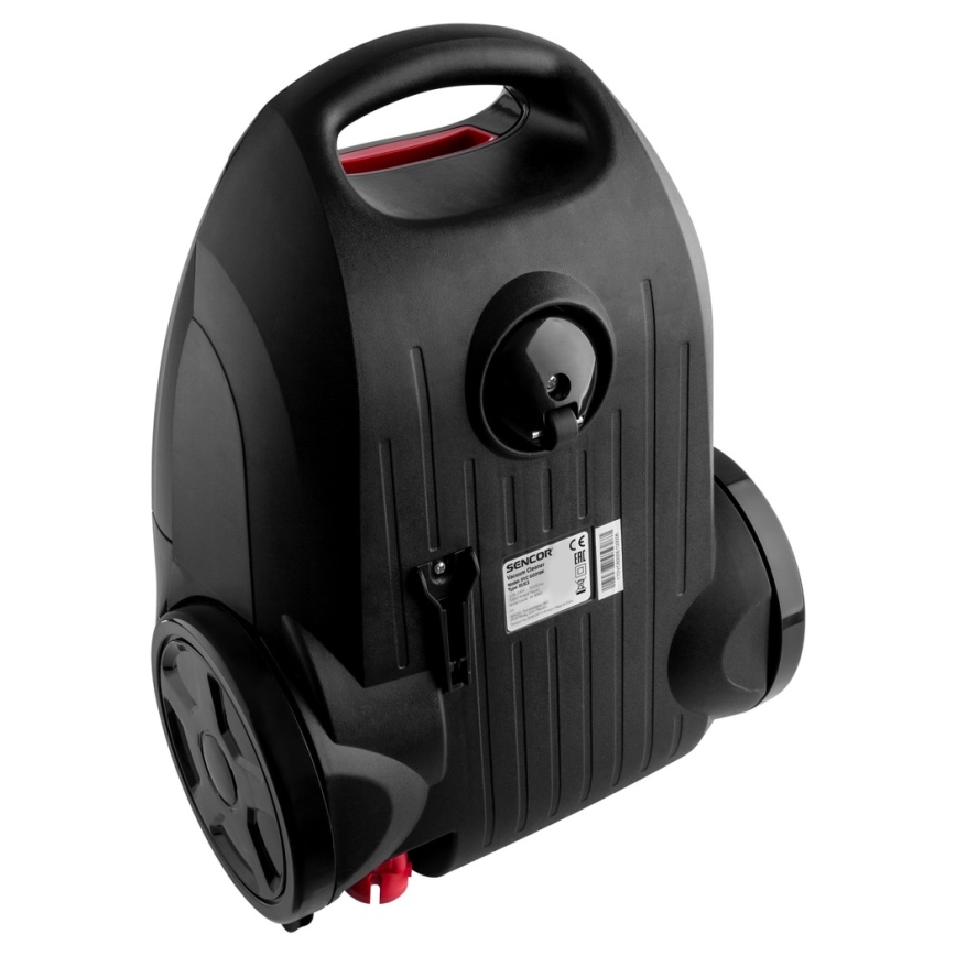 Sencor - Putekļu sūcējs ar maisu 3 l 700W/230V melns/sarkans