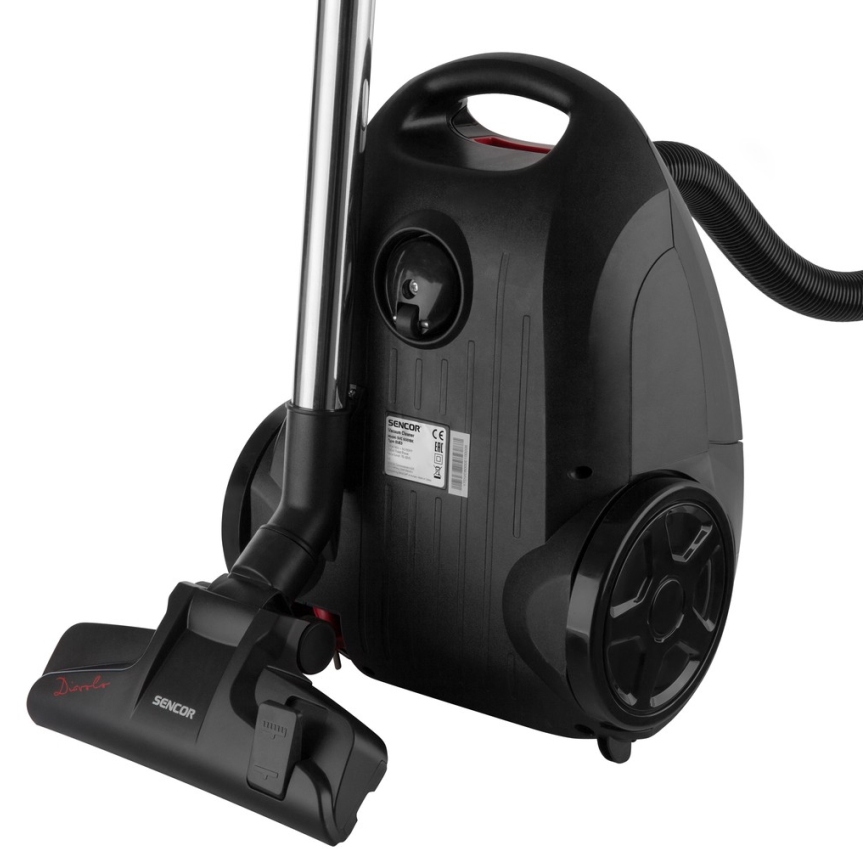 Sencor - Putekļu sūcējs ar maisu 3 l 700W/230V melns/sarkans