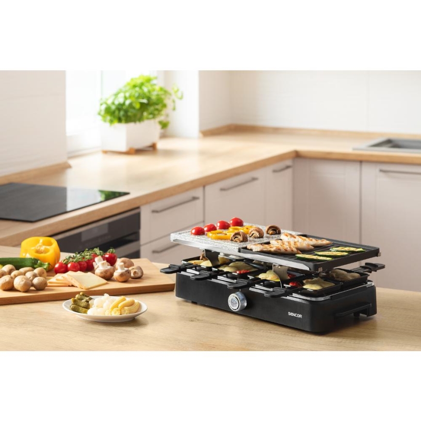 Sencor - Raklettes grils ar piederumiem 1400W/230V