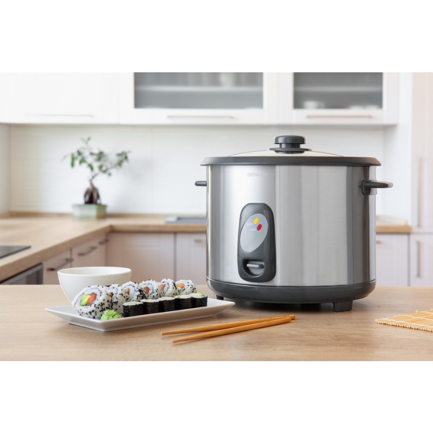 Sencor - Rīsu pagatavošanas ierīce 1000W/230V 2,8 l nerūsējošs tērauds