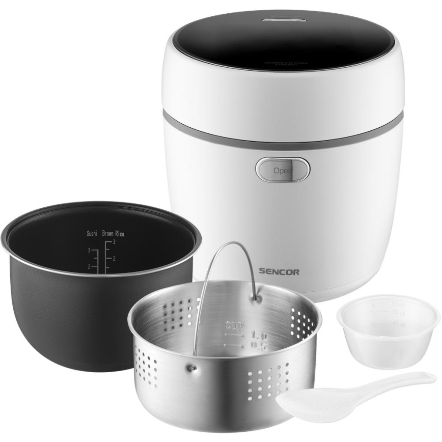 Sencor - Rīsu vārāmais 350W/230V 0,6 l balts