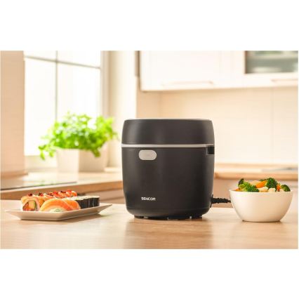 Sencor - Rīsu vārāmais 350W/230V 0,6 l melns