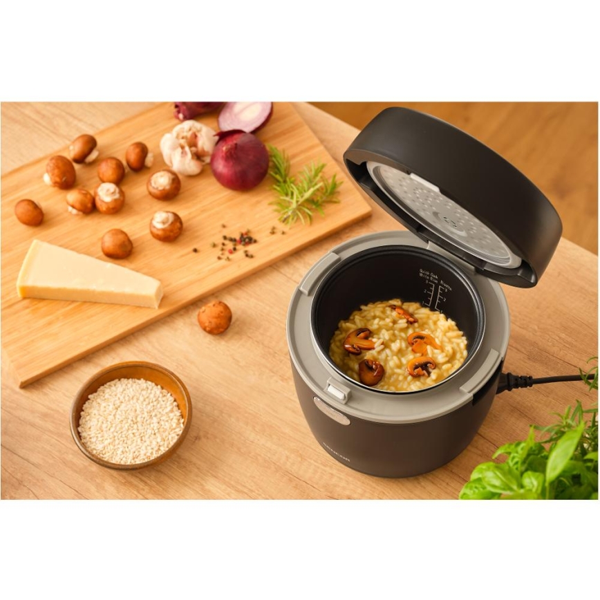 Sencor - Rīsu vārāmais 350W/230V 0,6 l melns