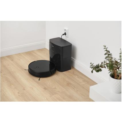 Sencor - Robotu putekļu sūcējs ar mopu 2v1, 16 W/2600 mAh, Wi-Fi, melns + tālvadības pults