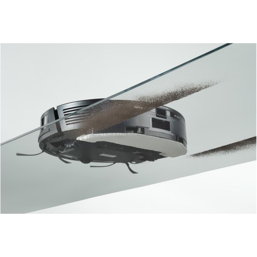 Sencor - Robotu putekļu sūcējs ar mopu 2v1, 16 W/2600 mAh, Wi-Fi, melns + tālvadības pults