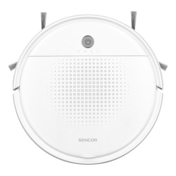 Sencor - Robota putekļu sūcējs ar mopu 2in1 18W/1500 mAh balta + tālvadības pults