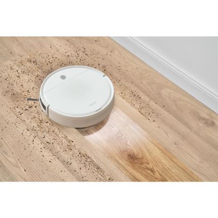 Sencor - Robota putekļu sūcējs ar mopu 2in1 18W/1500 mAh balta + tālvadības pults