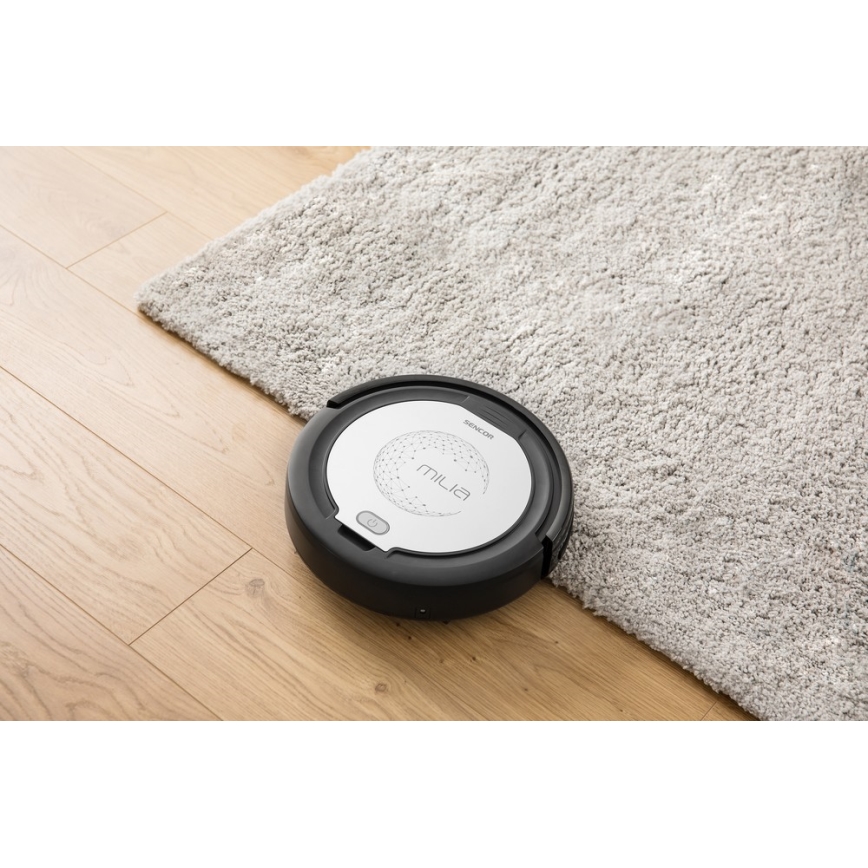 Sencor - Robots putekļu sūcējs ar sūkli 2in1 15W/14,4V 1500 mAh melns