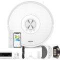 Sencor - robotsūcējs ar mopu 2 vienā, 50 W / 5000 mAh, Wi-Fi, balts + tālvadības pults