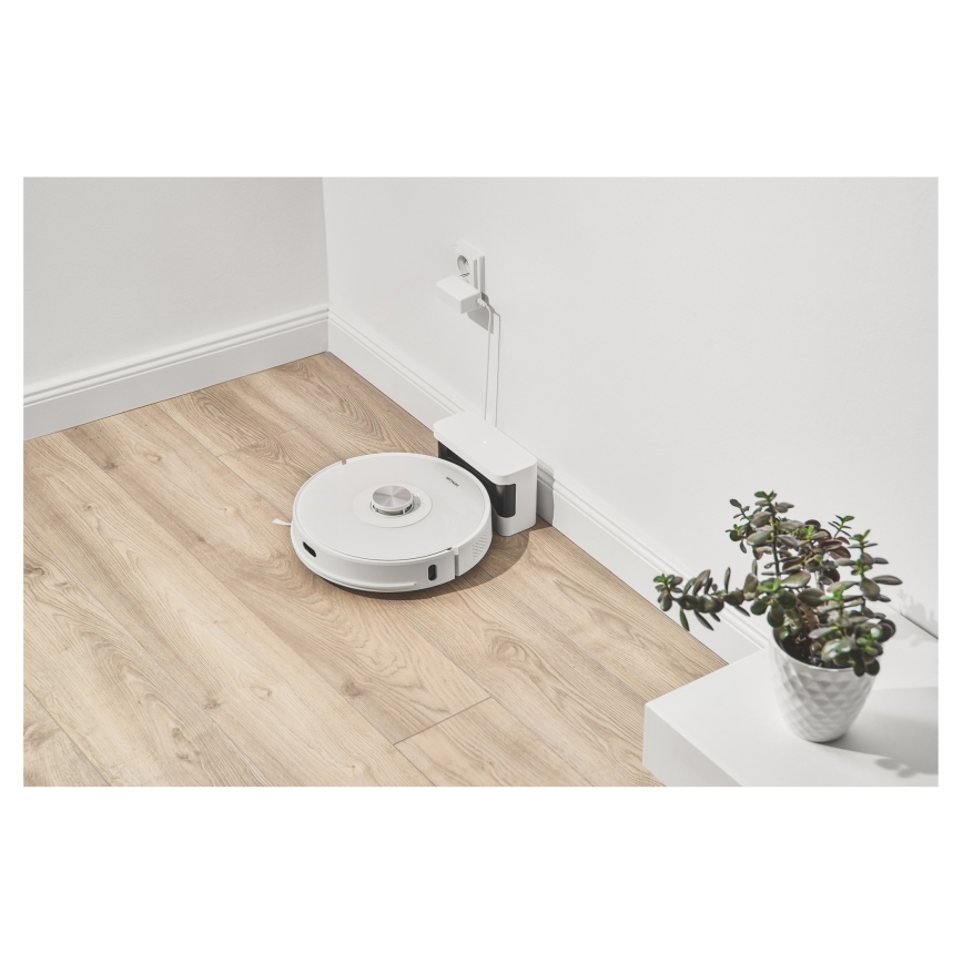 Sencor - robotsūcējs ar mopu 2 vienā, 50 W / 5000 mAh, Wi-Fi, balts + tālvadības pults