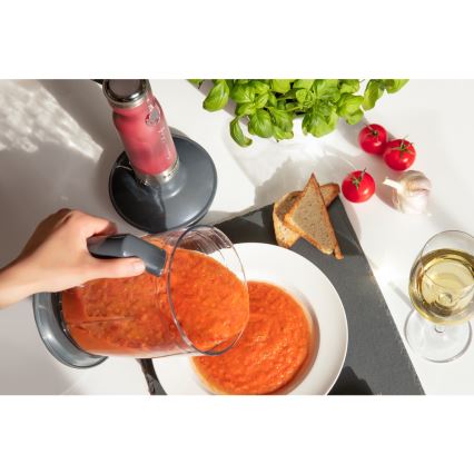 Sencor - Rokas blenderis 4in1 1200W/230V nerūsējošs tērauds/rozā