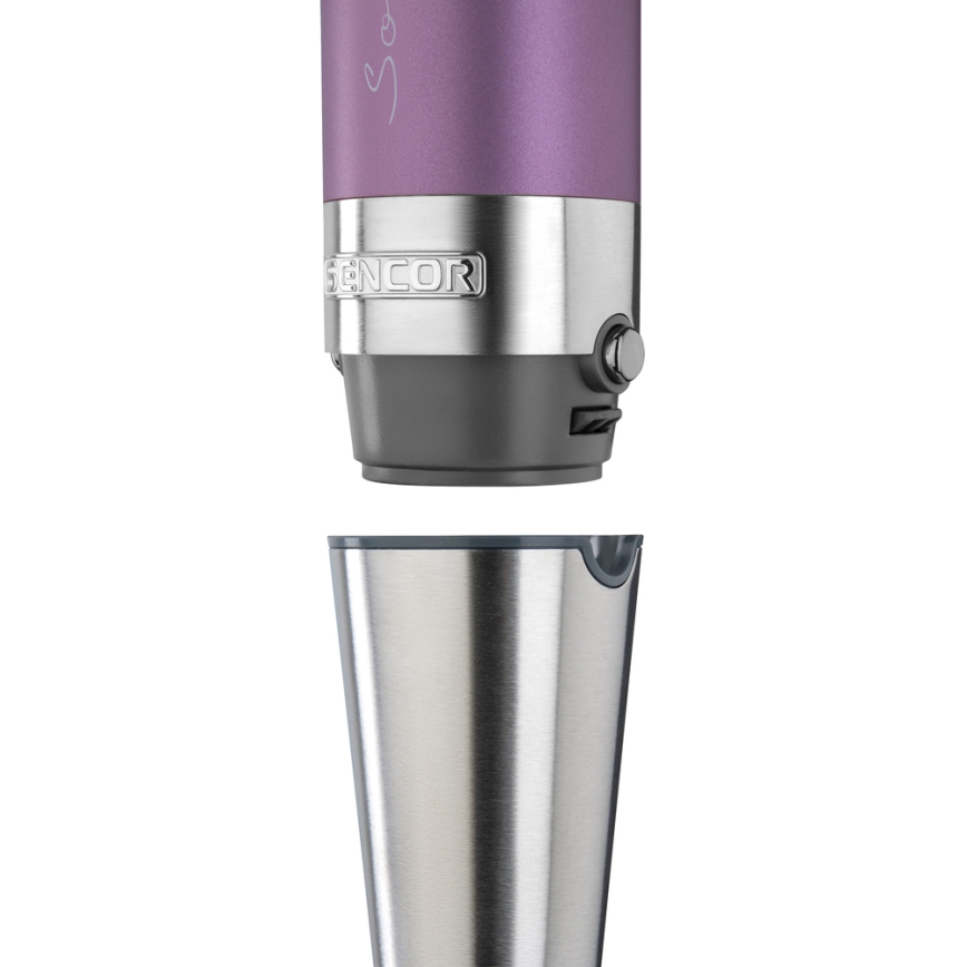 Sencor - Rokas blenderis 4in1 1200W/230V nerūsējošs tērauds/violets