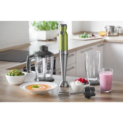 Sencor - Rokas blenderis 4in1 1200W/230V nerūsējošs tērauds/zaļš
