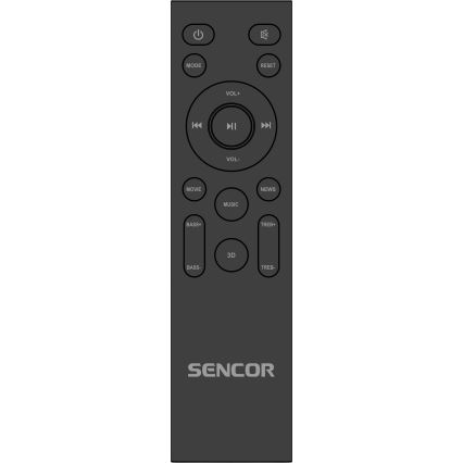 Sencor - Skaļruņu josla 200W/230V ar tālvadības pulti