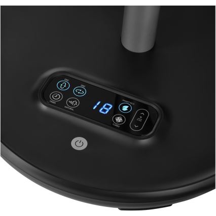 Sencor - Stāvošais ventilators 3D UltraSilent 26W/230V Wi-Fi melns + tālvadības pults