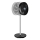 Sencor - Stāvošais ventilators 3D UltraSilent 26W/230V Wi-Fi melns + tālvadības pults