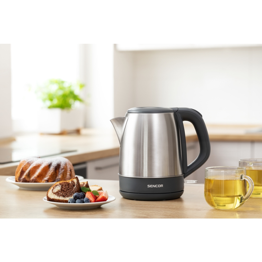 Sencor - Tējkanna 1,2 l 2150W/230V nerūsējošs tērauds