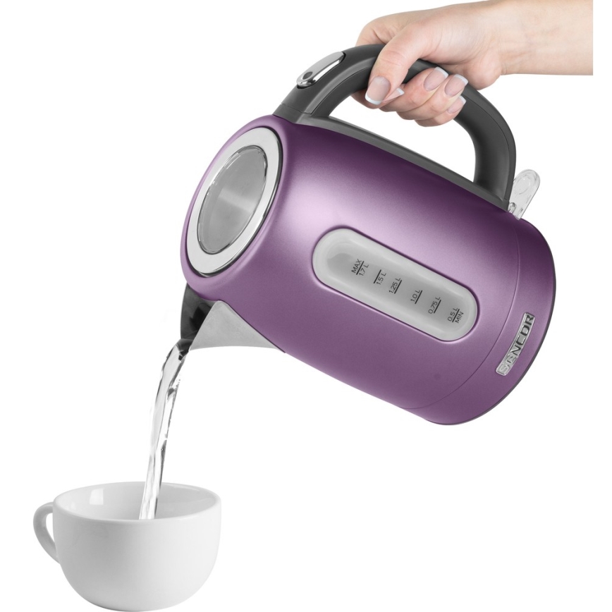 Sencor - Tējkanna 1,7 l 2150W/230V lillā