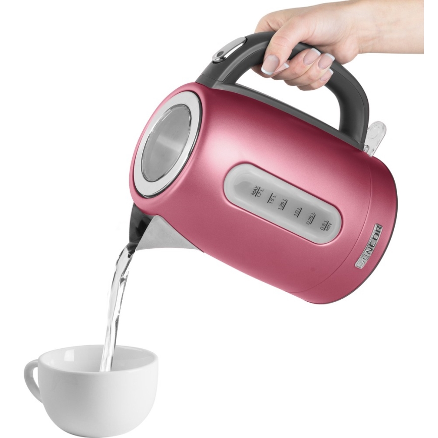 Sencor - Tējkanna 1,7 l 2150W/230V rozā