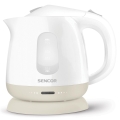 Sencor - Tējkanna 1 l 1100W/230V balta/bēša