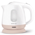 Sencor - Tējkanna 1 l 1100W/230V balta/rozā