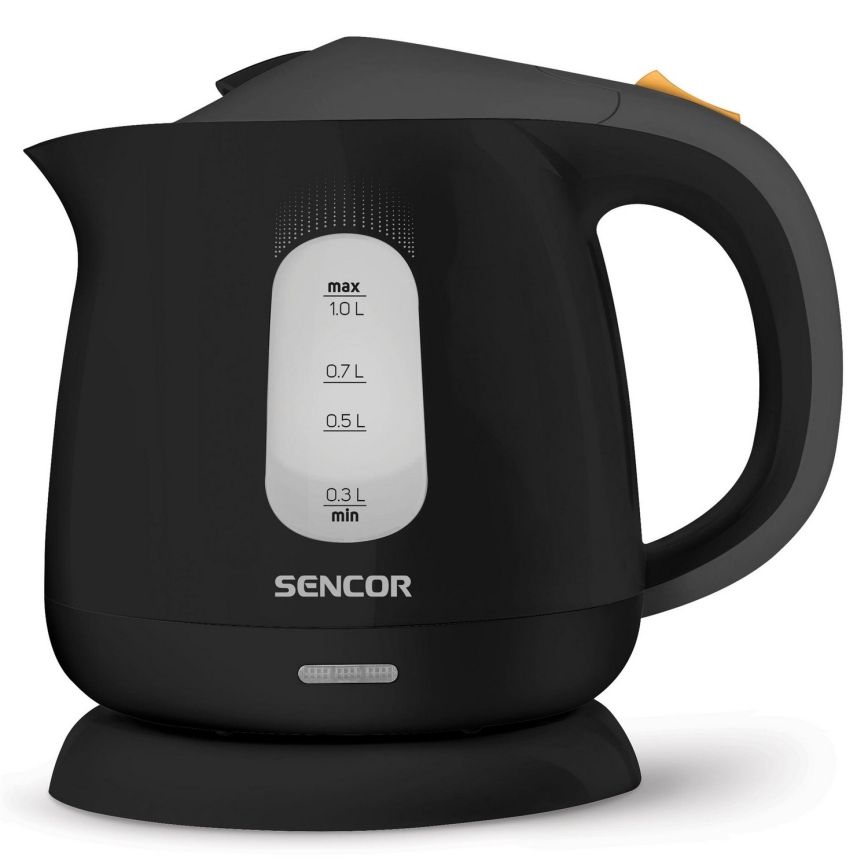 Sencor - Tējkanna 1 l 1100W/230V melna/pelēka