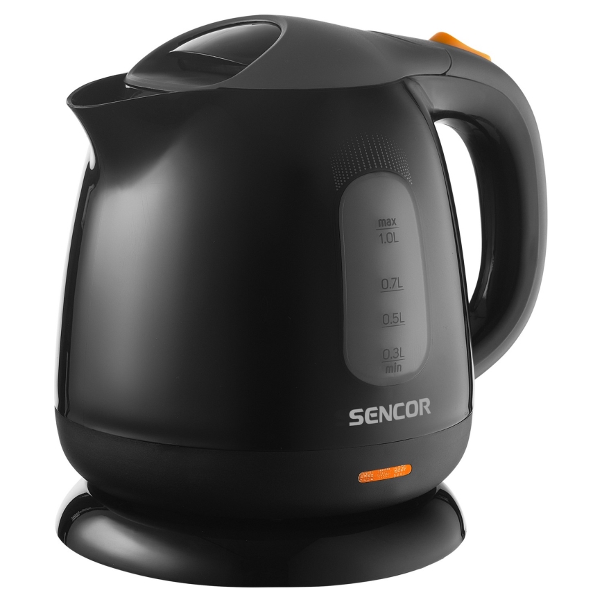 Sencor - Tējkanna 1 l 1100W/230V melna/pelēka