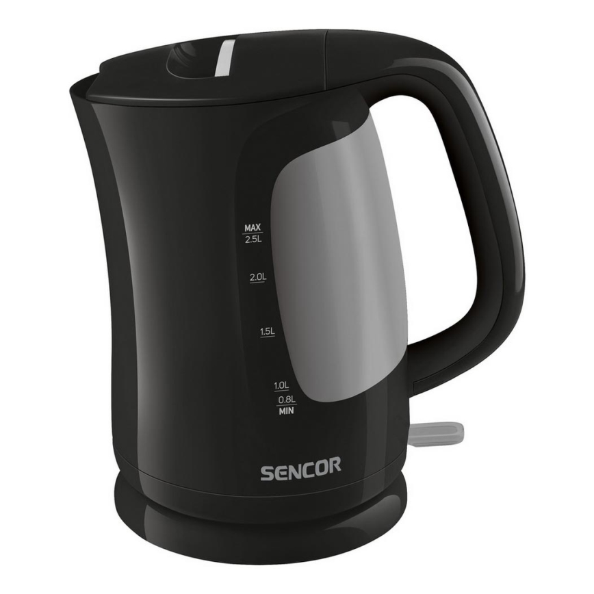 Sencor - Tējkanna 2,5 l 2200W/230V melna