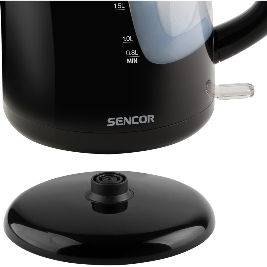 Sencor - Tējkanna 2,5 l 2200W/230V melna