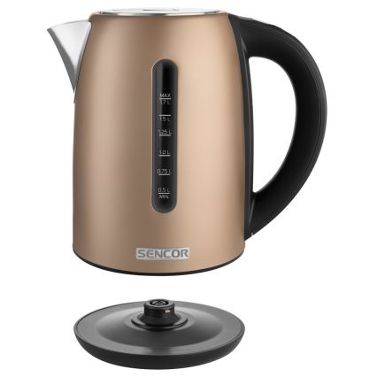 Sencor - Tējkanna ar termoregulāciju 1,7 l 2150W/230V brūna