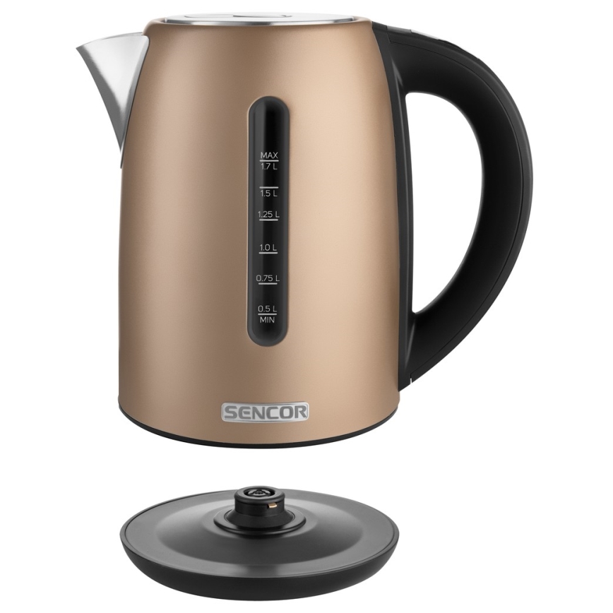 Sencor - Tējkanna ar termoregulāciju 1,7 l 2150W/230V brūna