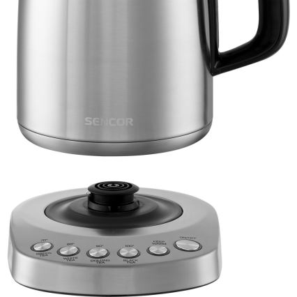Sencor - Tējkanna ar termoregulāciju 1,7 l 2200W/230V nerūsējošs tērauds