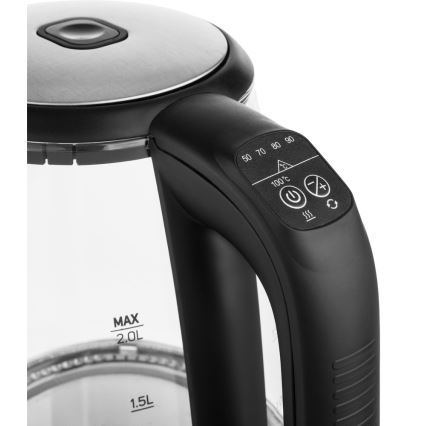 Sencor - Tējkanna ar termoregulāciju un LED apgaismojumu 2 l 2200W/230V