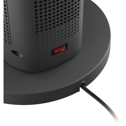 Sencor - Torņa bezlāpstiņu keramiskais ventilators 1200/2000W/230V antracīts + tālvadības pults