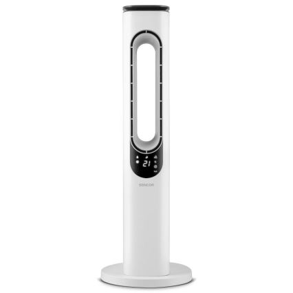 Sencor - Torņa ventilators bez lāpstiņām 50W/230V balta + tālvadības pults