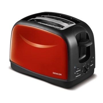 Sencor - Tosteris ar divām atverēm 850W/230V sarkans