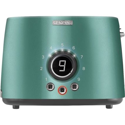 Sencor - Tosteris ar divām atverēm un sildīšanas režģi 1000W/230V mentolkrāsas