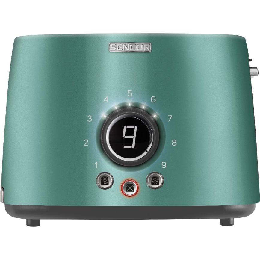 Sencor - Tosteris ar divām atverēm un sildīšanas režģi 1000W/230V mentolkrāsas