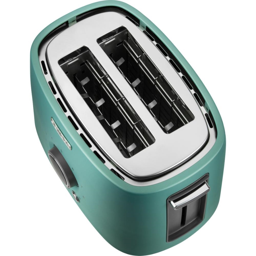 Sencor - Tosteris ar divām atverēm un sildīšanas režģi 1000W/230V mentolkrāsas