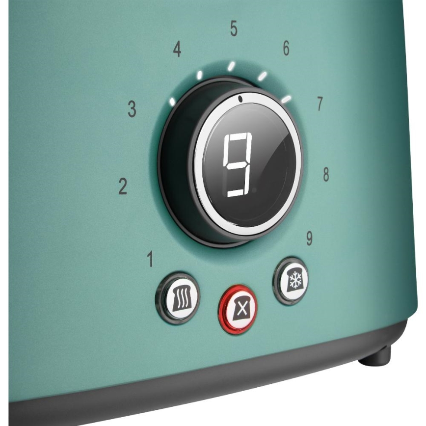 Sencor - Tosteris ar divām atverēm un sildīšanas režģi 1000W/230V mentolkrāsas