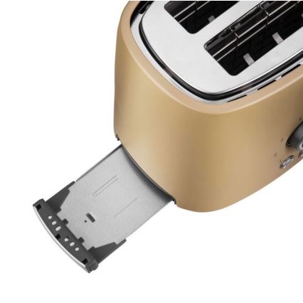 Sencor - Tosteris ar divām atverēm un uzsildīšanu 1000W/230V bēšs