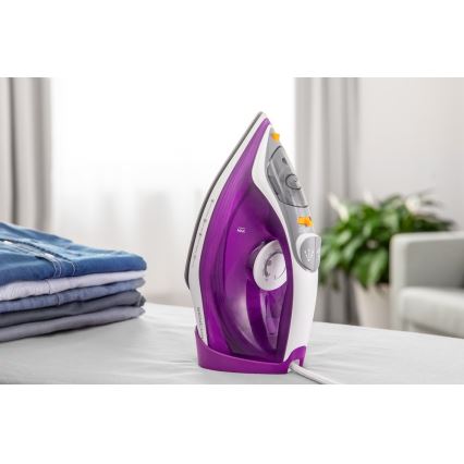 Sencor - Tvaika gludeklis 2400W/230V violets/balts