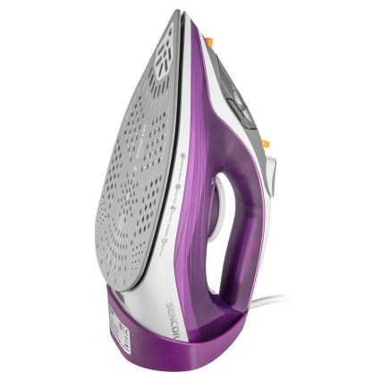 Sencor - Tvaika gludeklis 2400W/230V violets/balts
